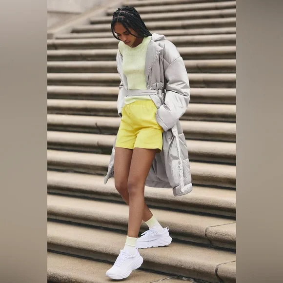 NWT Anthropologie Daily Practice Cropped Sweater in Lime - Picture 5 of 8